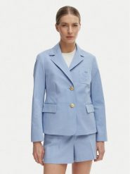 Tommy Hilfiger Marynarka WW0WW47179 Niebieski Slim Fit. Niebieskie żakiety damskie Tommy Hilfiger, bez wzorów, z bawełny. Za 1,199.00 zł.