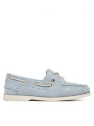 Tommy Hilfiger Mokasyny FW0FW09338 Błękitny. Niebieskie mokasyny damskie Tommy Hilfiger, ze skóry. Za 489.99 zł.