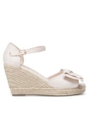 DeeZee Espadryle WYL2710-02 Beżowy. Brązowe sandały damskie DeeZee, bez wzorów, z materiału, bez obcasa, bez zapięcia. Za 97.99 zł.