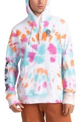 Bluza męska Element Bloom Tie Dye. Białe bluzy męskie Element, m, bez wzorów, z bawełny, z kapturem. Za 155.49 zł.