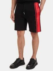HUGO Szorty sportowe Demsi 50563806 Czarny Relaxed Fit. Czarne krótkie spodenki sportowe męskie Hugo, l, bez wzorów, z bawełny. Za 449.99 zł.