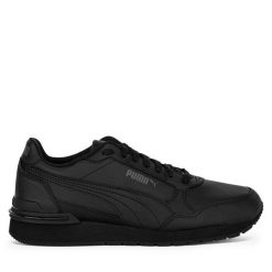 Sneakersy Puma. Czarne trampki i tenisówki chłopięce Puma, bez wzorów, bez zapięcia. Za 199.99 zł.