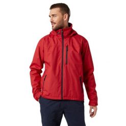 Kurtka żeglarska męska Helly Hansen CREW HOODED. Czerwone kurtki męskie Helly Hansen, m, bez wzorów, sportowe, bez kaptura. Za 460.99 zł.