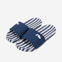 Klapki Kubota Basenowe Basic Print Granatowe. Klapki damskie Kubota, bez wzorów, z dresówki, eleganckie, bez obcasa. Za 79.99 zł.