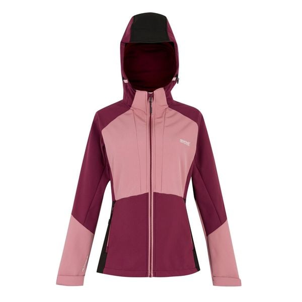 Damska Kurtka Desoto Soft Shell. Czarne kurtki damskie Regatta, m, bez wzorów, z elastanu, z kapturem. Za 166.99 zł.