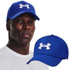 Czapka z daszkiem męska Under Armour Blitzing Cap. Niebieskie czapki i kapelusze męskie Under Armour, bez wzorów, sportowe. Za 73.99 zł.