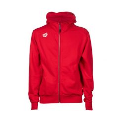Bluza męska na basen Arena Team Hooded Jacket Panel. Czerwone bluzy męskie Arena, m, bez wzorów, z bawełny, bez kaptura. Za 368.50 zł.