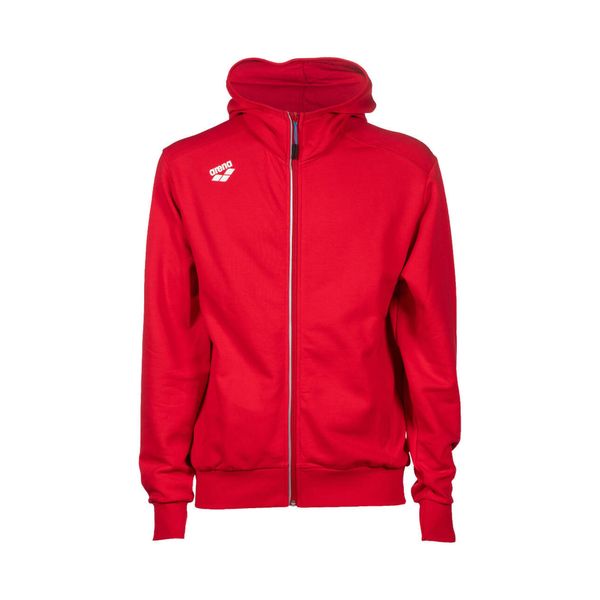 Bluza męska na basen Arena Team Hooded Jacket Panel. Czerwone bluzy męskie Arena, m, bez wzorów, z bawełny, bez kaptura, do pływania. Za 368.50 zł.