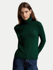 Polo Ralph Lauren Golf 211888686500 Zielony ciemny Regular Fit. Zielone swetry damskie Polo Ralph Lauren, s, bez wzorów, z wełny, bez kołnierzyka, bez ramiączek, bez kaptura. Za 1,199.00 zł.