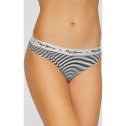 Pepe Jeans - Figi Sade. Brązowe figi damskie Pepe Jeans, z jeansu. W wyprzedaży za 49.90 zł.