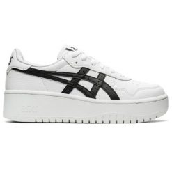Sneakersy damskie Asics Japan S Pf. Białe obuwie sportowe damskie Asics, bez wzorów, tenisowe. Za 367.50 zł.