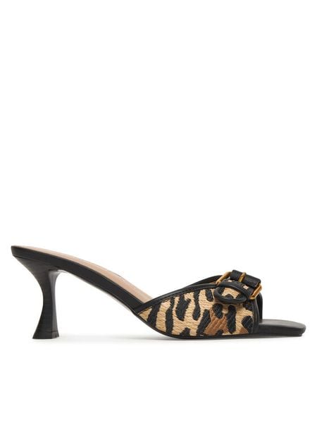 Guess Klapki FLJDI2P EL03 Beżowy. Brązowe klapki damskie Guess, z aplikacjami, z materiału, bez obcasa. Za 302.99 zł.