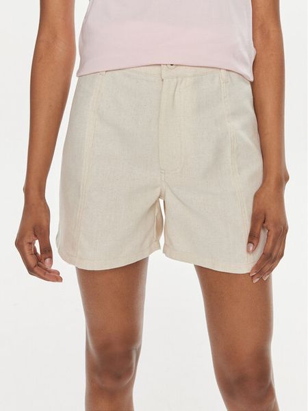 Pepe Jeans Szorty materiałowe Tilly PL801093 Écru Regular Fit. Białe szorty damskie Pepe Jeans, s, bez wzorów, z jeansu. Za 329.99 zł.