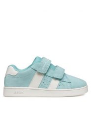 Geox Sneakersy J Eclyper Girl J45LRA 022BC C3B1Z D Niebieski. Niebieskie buty sportowe dziewczęce Geox, bez wzorów, ze skóry, bez zapięcia. Za 299.99 zł.