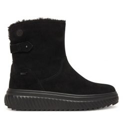 Botki Caprice. Czarne botki damskie Caprice, bez obcasa, na płaskiej podeszwie, bez zapięcia. Za 519.99 zł.