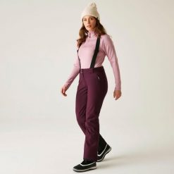 Damskie wodoodporne izolowane spodnie narciarskie Shrink. Fioletowe spodnie materiałowe damskie Dare 2b, bez wzorów. Za 299.99 zł.