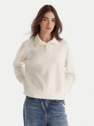 Roxy Bluza Rise & Vibe Sweet Fleece ERJFT05012 Biały Relaxed Fit. Białe bluzy damskie Roxy, m, bez wzorów, z syntetyku, bez kaptura. Za 299.99 zł.