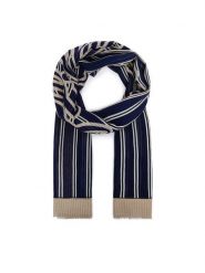 Tommy Hilfiger Szal Script AW0AW18869 Granatowy. Niebieskie rękawiczki damskie Tommy Hilfiger, bez wzorów. Za 249.99 zł.