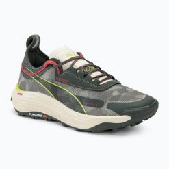 Buty do biegania damskie PUMA Voyage Nitro 3. Szare obuwie sportowe damskie Puma, bez wzorów, z materiału, do biegania. Za 479.99 zł.