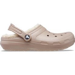 Klapki Crocs Classic Lined Clog Dorośli. Brązowe klapki męskie Crocs, z materiału. Za 231.99 zł.