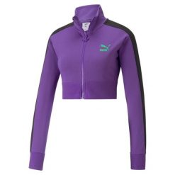Kurtka damska Puma X DUA LIPA T7. Czarne kurtki sportowe damskie Puma, xs, bez wzorów, bez kaptura, trekkingowe. Za 101.20 zł.