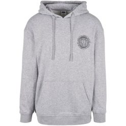 Hoodie Urban Classics globetrotter. Szare bluzy męskie Urban Classics, m, bez wzorów, z kapturem. Za 258.50 zł.