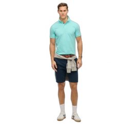 Koszulka polo Piqué Superdry City. Niebieskie koszulki polo męskie Superdry., m, bez wzorów, z tkaniny, bez ramiączek. Za 186.95 zł.
