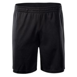 Szorty IQ Cross The Line Nesim. Czarne krótkie spodenki sportowe męskie IQ, m, bez wzorów, z materiału, do biegania. Za 123.95 zł.