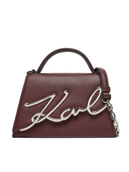 KARL LAGERFELD Torebka A1W30038 Bordowy. Czerwone torebki do ręki damskie KARL LAGERFELD, bez wzorów, ze skóry, bez dodatków. Za 829.99 zł.