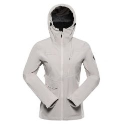 Kurtka damska trekkingowa wodoodporna 15.000 Alpine Pro Zarra 2. Szare kurtki sportowe damskie Alpine Pro, bez wzorów, bez kaptura, trekkingowe. W wyprzedaży za 939.00 zł.