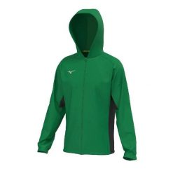 Bluza z kapturem Mizuno RB Micro. Niebieskie bluzy męskie Mizuno, m, bez wzorów, z materiału, z kapturem. Za 275.55 zł.
