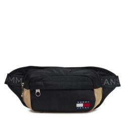 Nerka Tommy Jeans. Czarne saszetki męskie Tommy Jeans, z jeansu, młodzieżowe, małe. Za 129.99 zł.