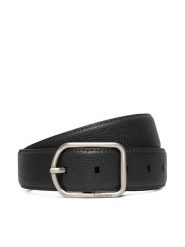 Calvin Klein Pasek Męski Round Buckle 35Mm LV04D7024G Czarny. Czarne paski damskie Calvin Klein, bez wzorów, ze skóry. Za 169.99 zł.