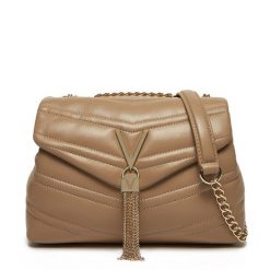 Torebka Valentino. Brązowe torebki do ręki damskie Valentino, bez wzorów, wizytowe, bez dodatków. Za 299.99 zł.