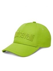 Just Cavalli Czapka z daszkiem 78RAZK30 ZG192 Zielony. Zielone rękawiczki damskie Just Cavalli, bez wzorów, z bawełny. Za 129.99 zł.