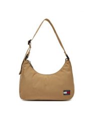 Tommy Jeans Torebka AW0AW16958 Khaki. Brązowe torebki do ręki damskie Tommy Jeans, bez wzorów, z jeansu, bez dodatków. Za 179.99 zł.