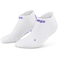 Męskie krótkie skarpety kompresyjne sportowe Core Run stopki Ultralight CEP. Białe skarpety męskie CEP, bez wzorów, z elastanu. Za 69.00 zł.