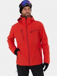 Kurtka Narciarska Męska Fundango Telluride. Czarne kurtki snowboardowe męskie Fundango, m, bez wzorów, z materiału, długie, bez kaptura, narciarskie. Za 599.00 zł.