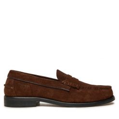 Lordsy Tommy Hilfiger. Brązowe mokasyny męskie Tommy Hilfiger. Za 419.99 zł.