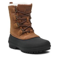 Śniegowce Helly Hansen. Brązowe kozaki męskie Helly Hansen, bez zapięcia. Za 669.99 zł.