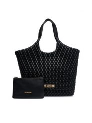 LOVE MOSCHINO Torebka JC4292PP0PK1200A Czarny. Czarne torebki do ręki damskie Love Moschino, bez wzorów, ze skóry, bez dodatków. Za 1,829.00 zł.