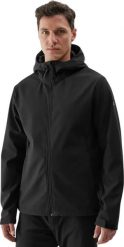 Kurtka męska 4f Kurtka męska softshell 4F M283 czarna 4FWAW24TSOFM283 20S S. Czarne kurtki męskie 4f, m, bez wzorów, z softshellu, bez kaptura. Za 228.77 zł.