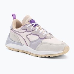 Buty damskie Diadora Jolly Logo. Białe obuwie sportowe damskie Diadora, z aplikacjami, z gumy. Za 319.99 zł.