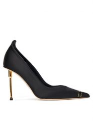 Elisabetta Franchi Szpilki SA-12L-56E2- V640 Czarny. Czarne szpilki damskie Elisabetta Franchi, bez wzorów, z materiału, bez obcasa, bez zapięcia. Za 2,779.00 zł.