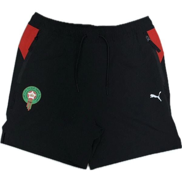 Szorty Puma. Czarne krótkie spodenki sportowe męskie Puma, s, bez wzorów, z materiału, do piłki nożnej. Za 187.50 zł.