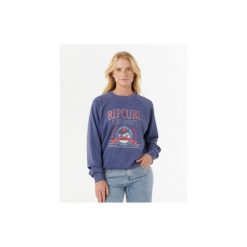 Rip Curl Surf Dept. Relaxed Raglan Crew - Navy. Niebieskie bluzy sportowe damskie Rip Curl, bez wzorów, bez kaptura, na fitness i siłownię. Za 246.75 zł.