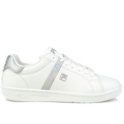 Buty damskie sportowe do chodzenia Fila CROSSCOURT 2 F WMN. Białe obuwie sportowe damskie Fila, bez wzorów, z dresówki, trekkingowe. Za 148.00 zł.