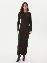 ONLY Sukienka dzianinowa Asta 15373788 Brązowy Regular Fit. Brązowe sukienki damskie Only, xl, bez wzorów, z dzianiny, bez kołnierzyka, bez ramiączek. Za 199.99 zł.