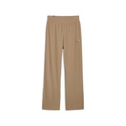 Legginsy do joggningu z wysokim stanem dla kobiet Puma Ess Elevated. Brązowe legginsy damskie Puma, s, bez wzorów, z bawełny, z podwyższonym stanem, na fitness i siłownię. Za 186.85 zł.