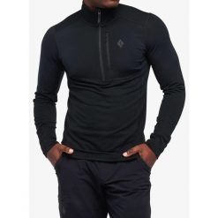 Bluza termoaktywna męska Black Diamond Coefficient LT Quarter Zip Pullover. Czarne bluzy męskie Black Diamond, na zimę, m, bez wzorów, bez kaptura. Za 428.99 zł.